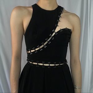 Hook and Eye Black Dress